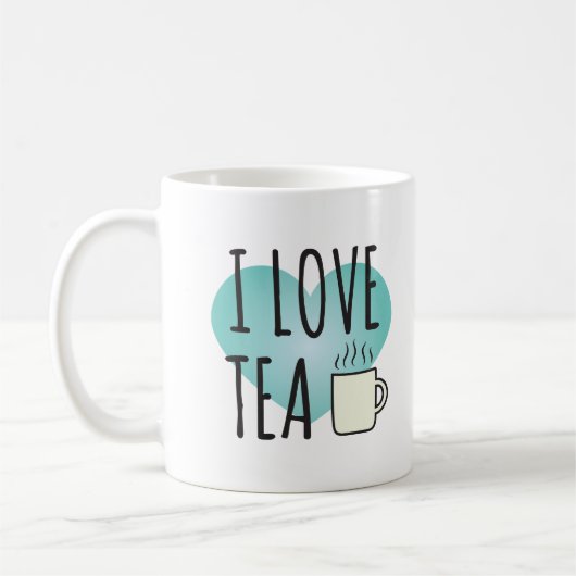 I Liebe Tee (11 oz) Kaffee Tasse (Links)