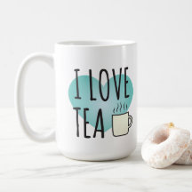 I Liebe Tee (15 oz) Kaffee Tasse