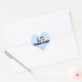 I Liebe Tee Pop Runder Aufkleber (Umschlag)