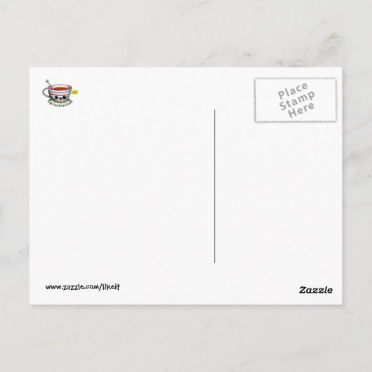 I Liebe Tee Postkarte (Rückseite)