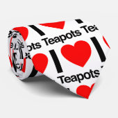 i Liebe-Teeköpfe Krawatte (Gerollt)