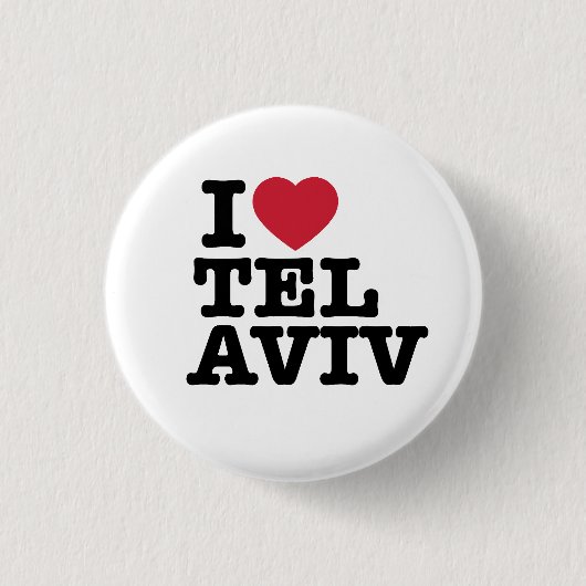 I Liebe Tel Aviv Button (Vorderseite)