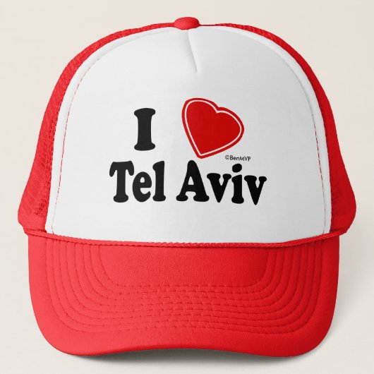 I Liebe Tel Aviv Truckerkappe (Vorderseite)