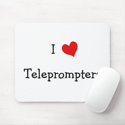 I Liebe Teleprompter Mousepad (Mit Mouse)