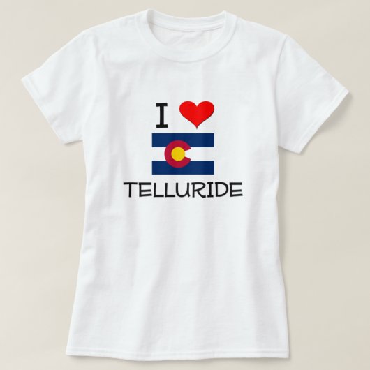 I Liebe TELLURID Colorado T-Shirt (Design vorne)