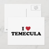 I Liebe Temecula California Postkarte (Vorne/Hinten)
