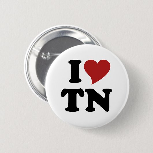 I Liebe Tennessee Button (Vorne & Hinten)