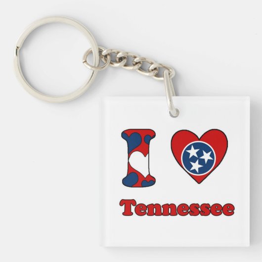 I Liebe Tennessee Schlüsselanhänger (Vorderseite)