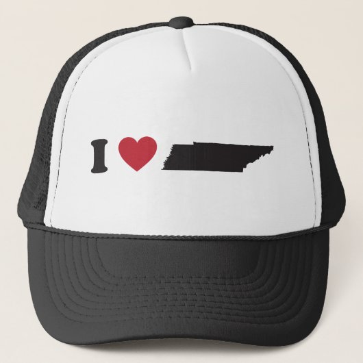 I Liebe Tennessee Truckerkappe (Vorderseite)