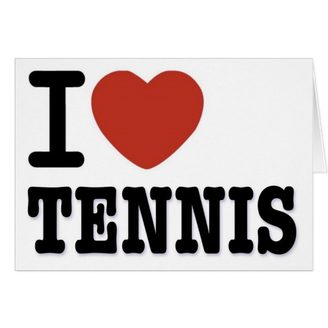 I LIEBE-TENNIS (Vorderseite (Horizontal))