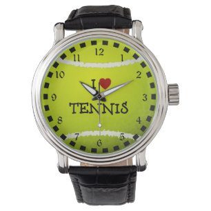 I Liebe Tennis, beliebtes Design Armbanduhr