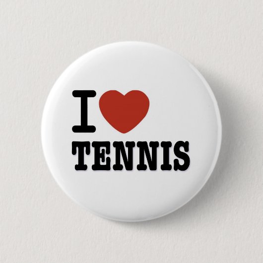 I LIEBE-TENNIS BUTTON (Vorderseite)