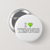 I Liebe Tennis Button (Vorne & Hinten)
