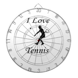 I Liebe Tennis Dartscheibe
