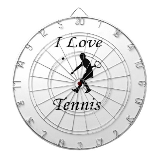 I Liebe Tennis Dartscheibe (vorne)