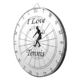 I Liebe Tennis Dartscheibe (Vorderseite rechts)