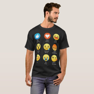 I Liebe-Tennis Emoji Emoticon-Grafik-T-Shirt T-Shirt