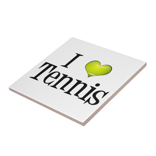 I Liebe Tennis Fliese (Seite)