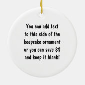 I Liebe Tennis Foto Keepake Ornament (Hinten)