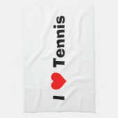 I Liebe Tennis Geschirrtuch (Vertikal)