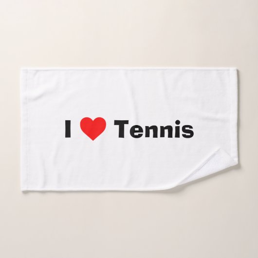 I Liebe Tennis Handtuch (Handtuch)