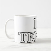 I Liebe Tennis Kaffeetasse (Links)