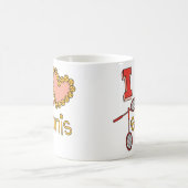 I Liebe-Tennis Kaffeetasse (Mittel)