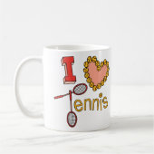 I Liebe-Tennis Kaffeetasse (Links)