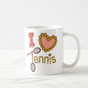 I Liebe-Tennis Kaffeetasse