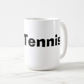 I Liebe Tennis Kaffeetasse (VorderseiteRechts)