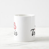 I Liebe Tennis Kaffeetasse (Mittel)