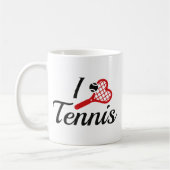 I Liebe Tennis Kaffeetasse (Links)