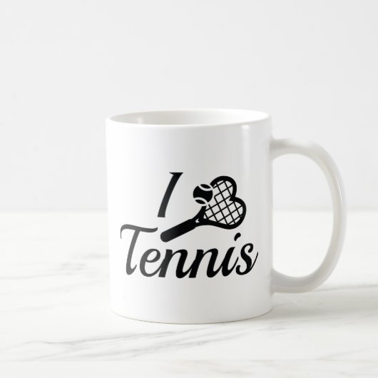 I Liebe Tennis Kaffeetasse (Rechts)