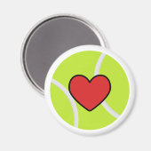 i Liebe Tennis Magnet (Vorderseite/Rückseite)