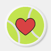 i Liebe Tennis Magnet (Vorne)