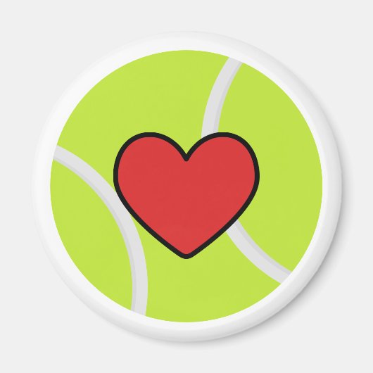 i Liebe Tennis Magnet (Vorne)