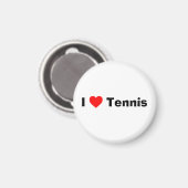 I Liebe Tennis Magnet (Vorderseite/Rückseite)