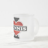 I Liebe-Tennis Mattglastasse (VorderseiteRechts)