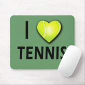 I Liebe-Tennis mit Tennis-Ball-Herzen Mousepad (Mit Mouse)
