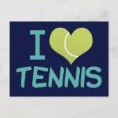 I Liebe Tennis Niedlich Postkarte (Vorderseite)
