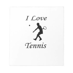 I Liebe Tennis Notizblock