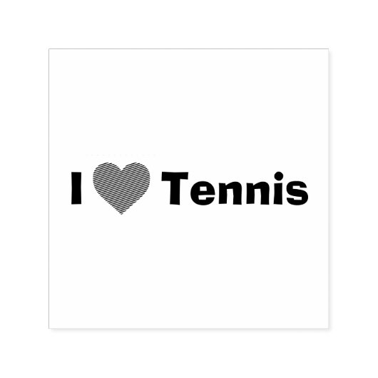 I Liebe Tennis Permastempel (Design)