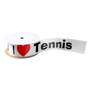I Liebe Tennis Satinband