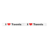 I Liebe Tennis Satinband (Vorderseite)