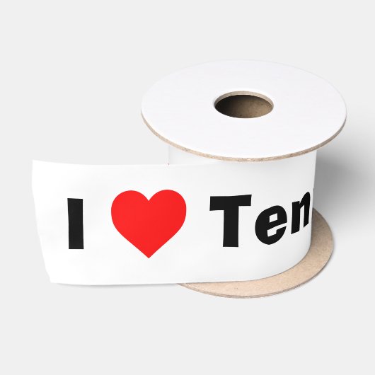 I Liebe Tennis Satinband (Spule)