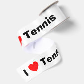 I Liebe Tennis Satinband (Rückseite)