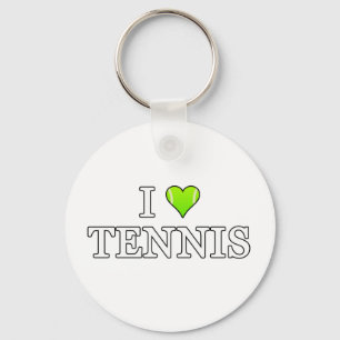 I Liebe Tennis Schlüsselanhänger