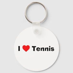 I Liebe Tennis Schlüsselanhänger