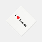 I Liebe Tennis Serviette (Ecke)