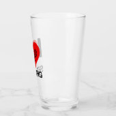 I LIEBE TENNIS SERVING GLAS (Links)